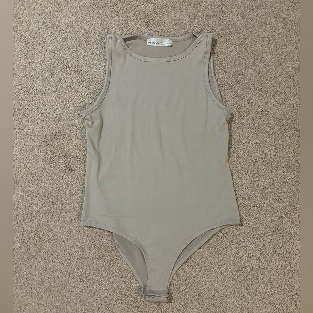 Zenana Boatneck Bodysuit